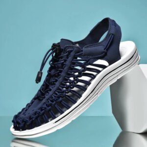 Adjustable Lace Closed Toe Mesh Sandals