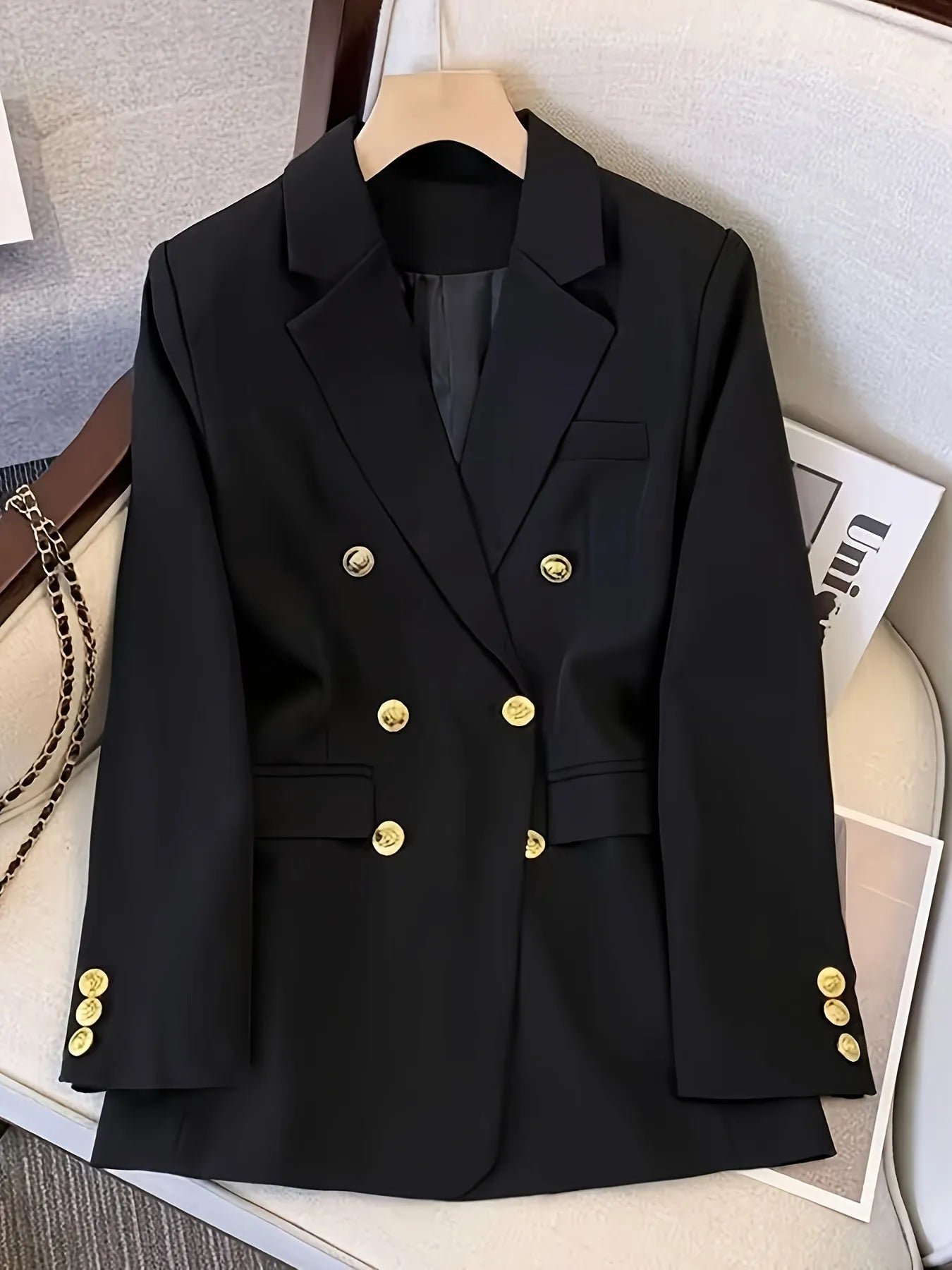 Women's Tailored Double-Breasted Blazer