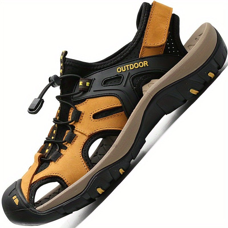 Adjustable Closed-Toe Hiking Sandals for Men