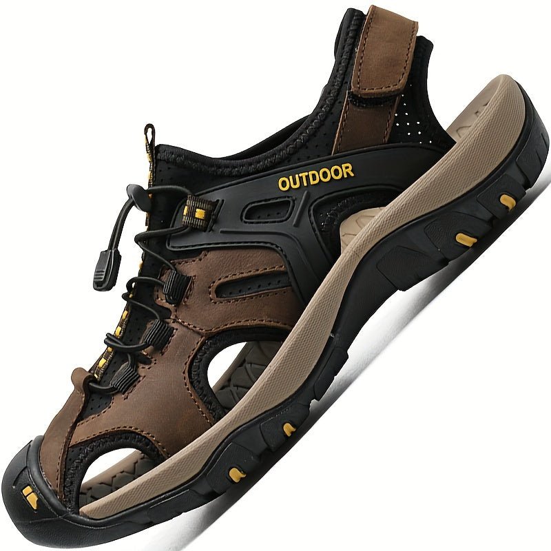 Adjustable Closed-Toe Hiking Sandals for Men