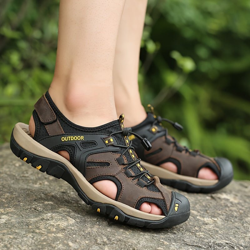 Adjustable Closed-Toe Hiking Sandals for Men