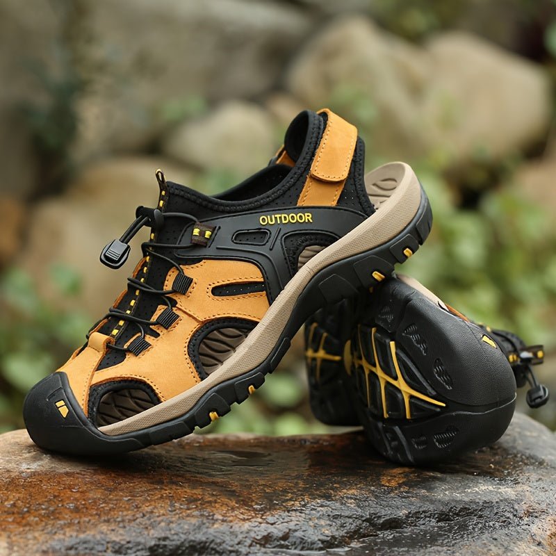 Adjustable Closed-Toe Hiking Sandals for Men